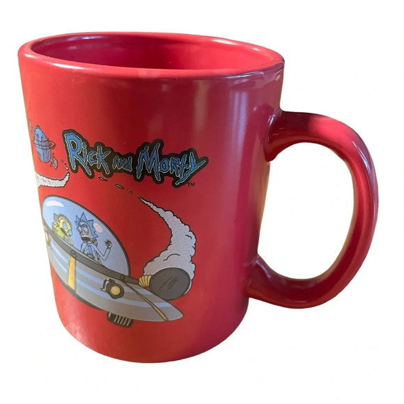 Modern Gourmet Foods Stoneware Rick and Morty Coffee Mug Red - Picture 3 of 7